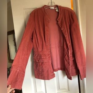 Salmon-Colored Corduroy Jacket